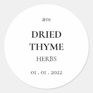 Spice Seasoning Herb Pantry Moderne Label