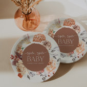 "Spice Spice Baby" Fall Pumpkin Baby Shower Papieren Bordje