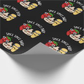 Spice Spice Baby Funny Food Pun Dark BG Cadeaupapier (Hoek)