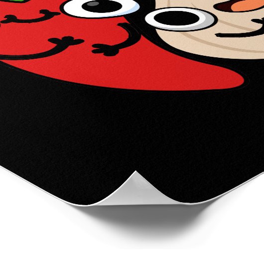 Spice Spice Baby Funny Food Pun Dark BG Poster (Hoek)