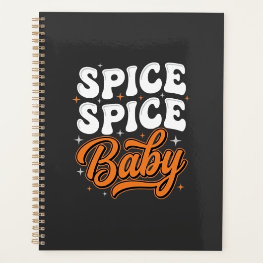 Spice Spice Baby Halloween Retro Typografie Ontwer Planner (Voorkant)
