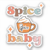 Spice Spice Baby Pumpkin Spice Latte Sticker (Voorkant)