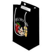 Spice Spice Baby schattig eten Pun Dark BG Klein Cadeauzakje (Voorkant Gekanteld)