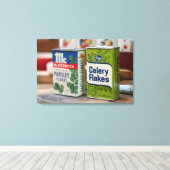 Spice Tins - Peterselie Flakes Duo Canvas Afdruk (Insitu (Houten vloer))