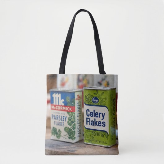 Spice Tins - Peterselie Flakes Duo Tote Bag (Voorkant)