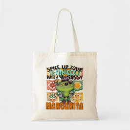 Spice up uw Cinco Sassy Margarita, Cinco de Mayo Tote Bag