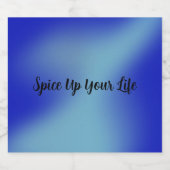 Spice Up Your Life Eten en Drinken Etiket Set (Enkel label)