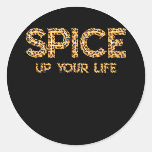 Spice up your Life Leopard Ronde Sticker