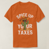 Spice Up Your Taxes CPA Funny Accountant Humor voo T-shirt (Design voorkant)
