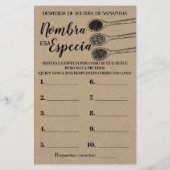 Spice vrijgezellenfeest game engels spaans (Achterkant)