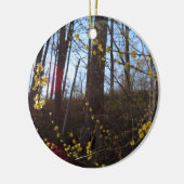 Spicebush Flowers in het voorjaar Keramisch Ornament (Links)