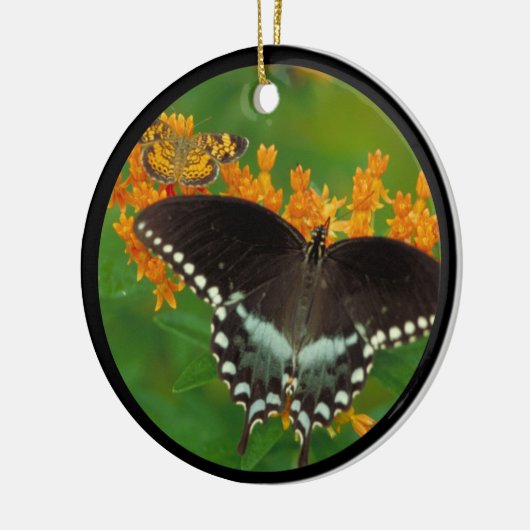 Spicebush Swallowtail Butterfly Keramisch Ornament (Links)