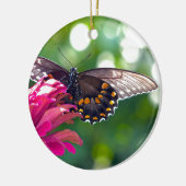 Spicebush Swallowtail Keramisch Ornament (Links)