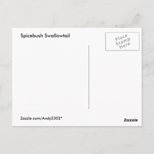 Spicebush-vlinder ~ briefkaart (Achterkant)