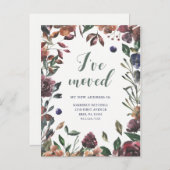 Spiced Botanical | Nieuw adres Aankondigingskaart (Voorkant / Achterkant)