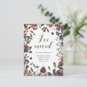 Spiced Botanical | Nieuw adres Aankondigingskaart (Staand voorkant)