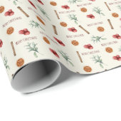 Spiced-kerstfeestpatroon Cadeaupapier (Rol Hoek)
