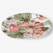 Spiced Pumpkin Een beetje pompoen Baby shower Papieren Bordje (Gekanteld)