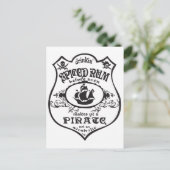 Spiced Rum Pirate Briefkaart (Staand voorkant)
