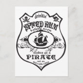 Spiced Rum Pirate Briefkaart (Voorkant)