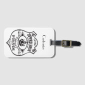 Spiced Rum Pirate Drink Thunder_Cove Bagagelabel (Voorkant (horizontaal))