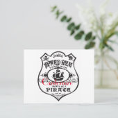 Spiced Rum Pirate Drink Thunder_Cove Briefkaart (Staand voorkant)