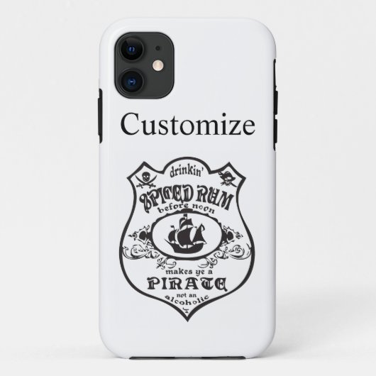 Spiced Rum Pirate Drink Thunder_Cove Case-Mate iPhone Case (Achterkant)