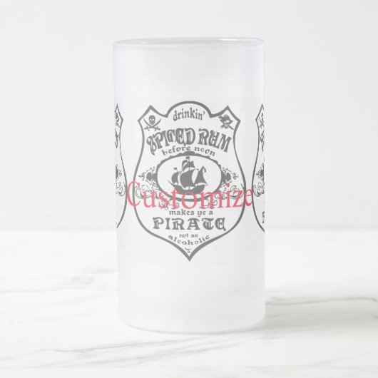 Spiced Rum Pirate Drink Thunder_Cove Matglas Bierpul (Center)