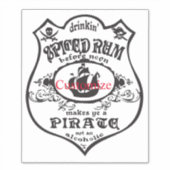 Spiced Rum Pirate Drink Thunder_Cove Sticker (Voorkant)