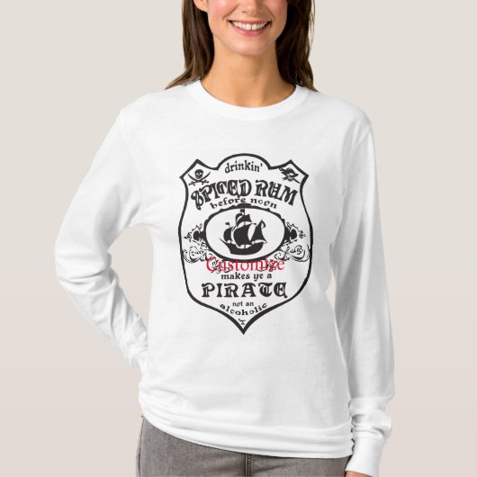 Spiced Rum Pirate Drink Thunder_Cove T-shirt (Voorkant)