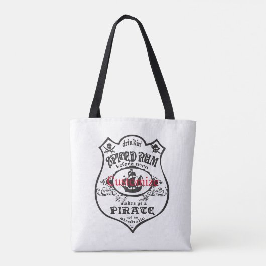 Spiced Rum Pirate Drink Thunder_Cove Tote Bag (Achterkant)