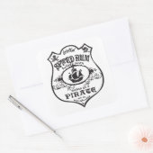 Spiced Rum Pirate Drink Thunder_Cove Vierkante Sticker (Envelop)
