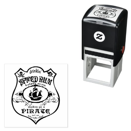 Spiced Rum Pirate Drink Thunder_Cove Zelfinktende Stempel (In situ)