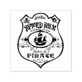 Spiced Rum Pirate Drink Thunder_Cove Zelfinktende Stempel (Design)