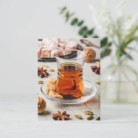 Spiced tea briefkaart (Staand voorkant)