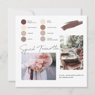 Spiced Terracotta Dusty Pink Peach Kleurpalet Kaart