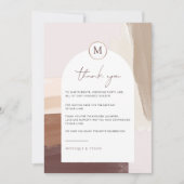 Spiced Terracotta | Weddenstabel - Hartelijk dank Bedankkaart (Voorkant)