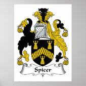 Spicer Family Crest Poster (Voorkant)