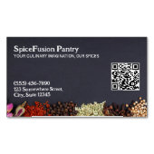 Spices Chef Custom QR Magnetisch Visitekaartje (Voorkant)