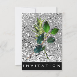 Spices Italiaanse Chef Dinner House Silver Glitter Kaart