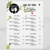 Spices Thema Restaurant Afhaalmenu met QR-code Flyer (Voorkant)
