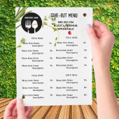 Spices Thema Restaurant Afhaalmenu met QR-code Flyer