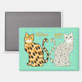 Spicey & Bashful Kat Magneet (Voorkant / Achterkant)