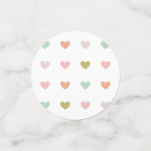 Spicey Life Modern Hearts Multicolored DANK U Confetti (Kleine voorkant)