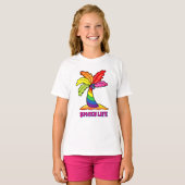SPICeY LIFE Regenboogpalm T-shirt (Voorkant volledig)