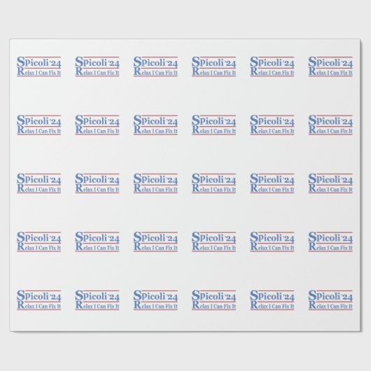 Spicoli 24 Ontspan Ik Kan Het Repareren Funny Verk Cadeaupapier (Vlak)