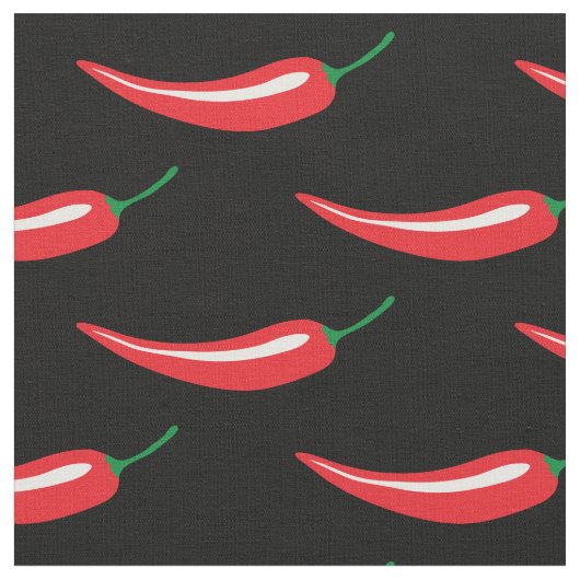 Spict hot red chili pepper DIY fabric Stof (Close Up)