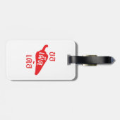 Spicy Alsjeblieft ~ Khaw Phet Dur - Thai Isan Lang Bagagelabel (Achterkant horizontaal)