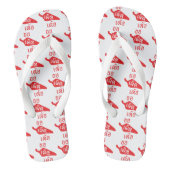 Spicy Alsjeblieft ~ Khaw Phet Dur - Thai Isan Lang Teenslippers (Voetbed)