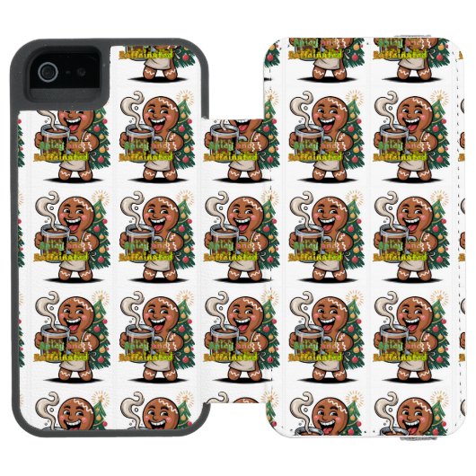 Spicy and Caffeinated Incipio iPhone Portemonnee Hoesje (Agenda Open)